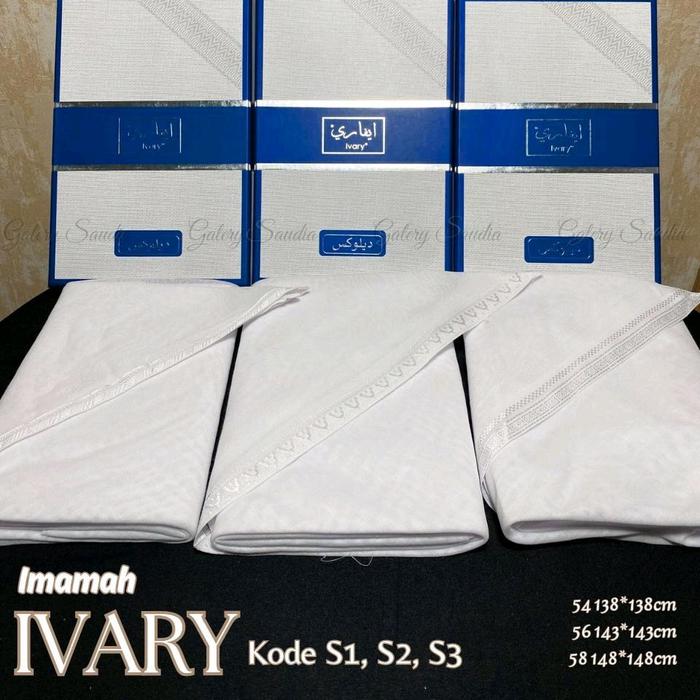 Sorban Imamah PUTIH Premium Bagus Pria Dewasa Lelaki Original Arab Saudi Eksklusif Berkualitas Berme