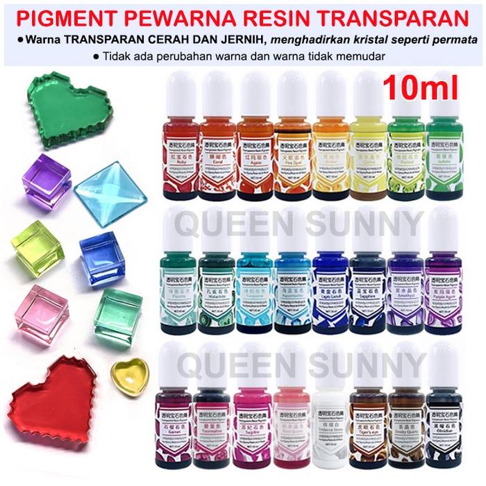 Pigment / Pewarna Resin BENING TRANSPARAN KRISTAL 10ml Cat Resin Colour Resin Cast