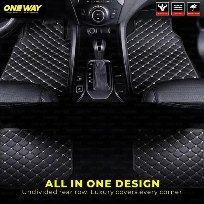 OneWay Karpet Mobil Soluna Diamond Premium Kulit Anti Slip Car Mats Waterproof Custom Universal