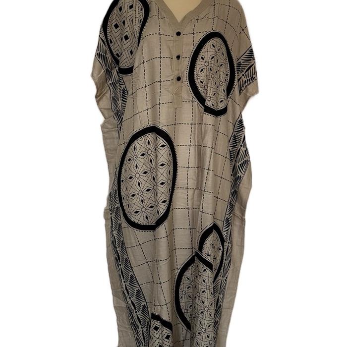 [Cream Series] Daster Kalong Batik Solo Premium Rayon Adem Agen Distributor Busui Kancing