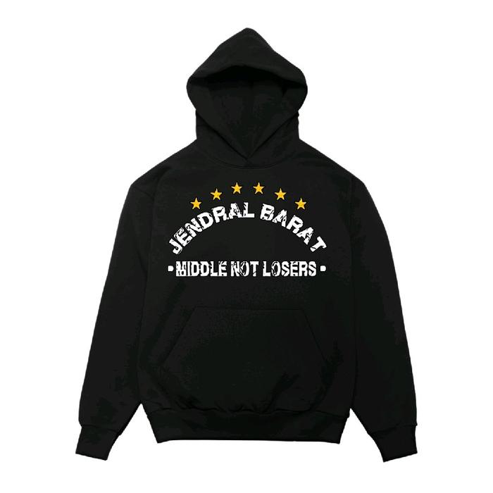 Promo! Hoodie PHD Jendral Barat - Pemulih Harga Diri Middle Not Losers bahan Cotton Fleece Tebal Mur