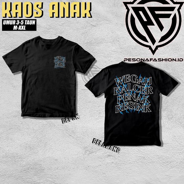 Kaos Anak  tshirt Wegah Kalcer Penak Resink kaos Motor Racing Distro Terbaru Atasan Wegah Kalcer