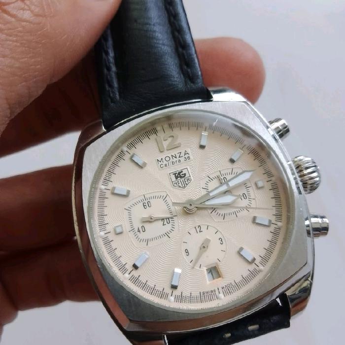 jam pria t4g h3uer Monza calibre 36 otomatis mins