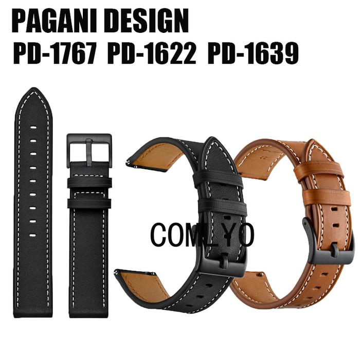 For PAGANI DESIGN PD-1639 PD-1622 PD-1767 Watch Strap Genuine Leather Band Wristband Men Men Belt 22