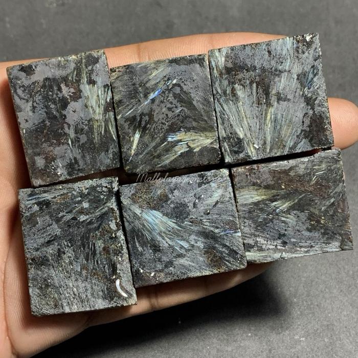 batu bulu macan pietersite klep 3D asli natural / lempengan bulu macan pietershite / bahan batu bulu