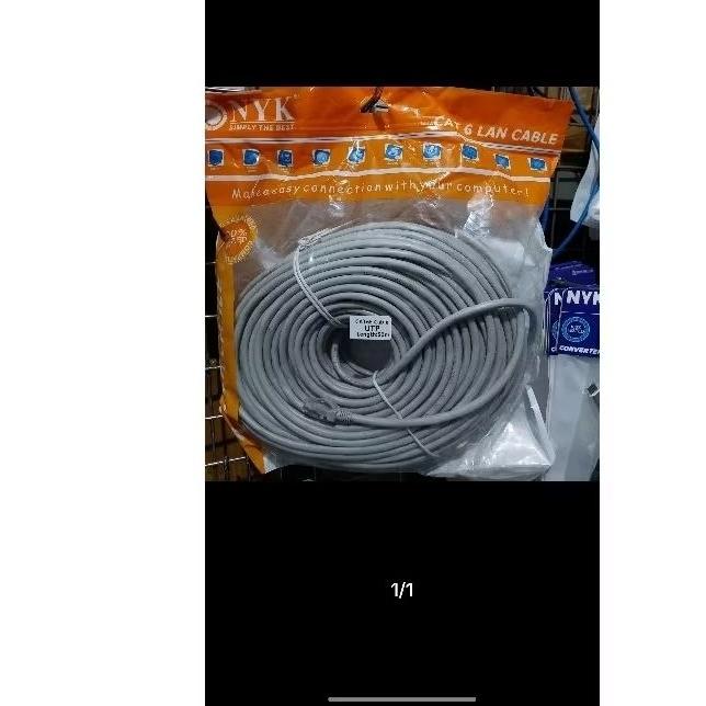 NYK kabel lan 50 Meter Siap Pakai  cat 6 , 50 m