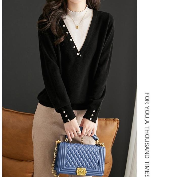 CHOICE - K1512# Atasan Rajut Laurie Knitted Top *