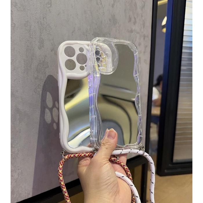 CASE COMPATIBLE FOR VIVO Y12 Y15 Y17 Y12i Y20 Y20S Y12S Y22 Y35 CASING SLING LANYARD CURLY WAVE MAK