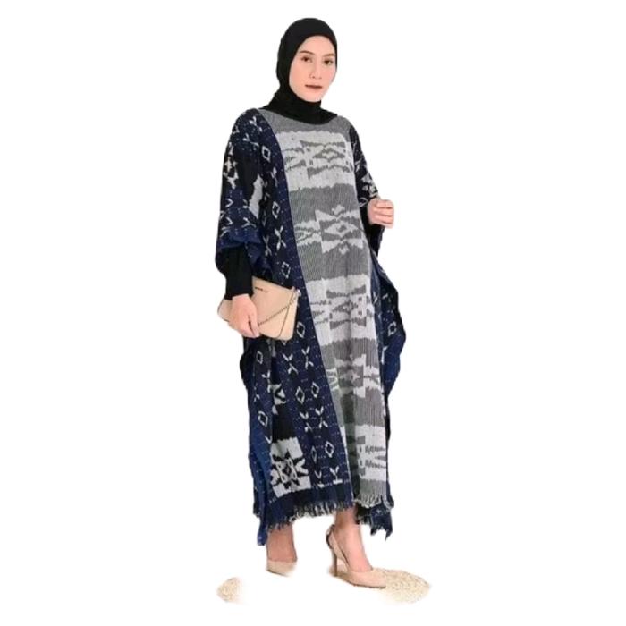 KAFTAN TENUN_LONG KAFTAN_KAFTAN MURAH Muslim Gamis Wanita Panjang