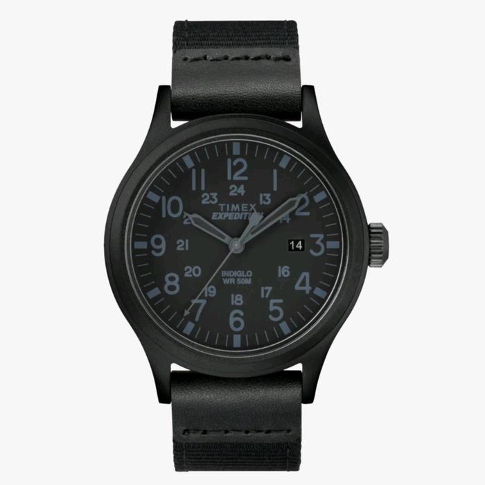 Timex Expedition Indiglo Original TW4B14200 Jam Tangan Pria Dial Hitam Tahan Air 50M 40mm Water-Resi