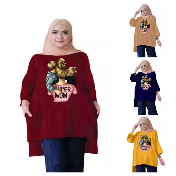 β
COD - TUNIK KAOS PANJANG/TUNIK WANITA DEWASA ATASAN JUMBO/TUNIK WANITA JUMBO/ATASAN WANITA OVERSIZ