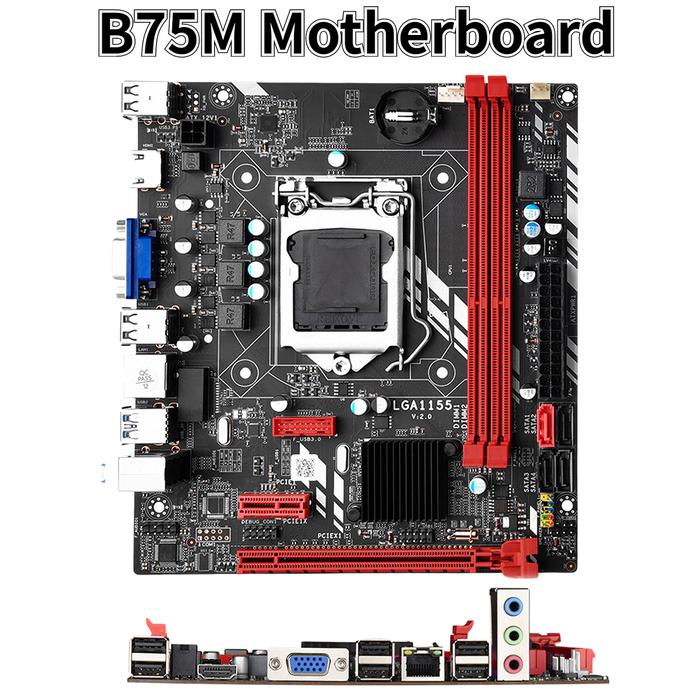 B75M PC Motherboard Gaming Kit 16GB 2xDDR3 LGA 1155 Micro ATX PC