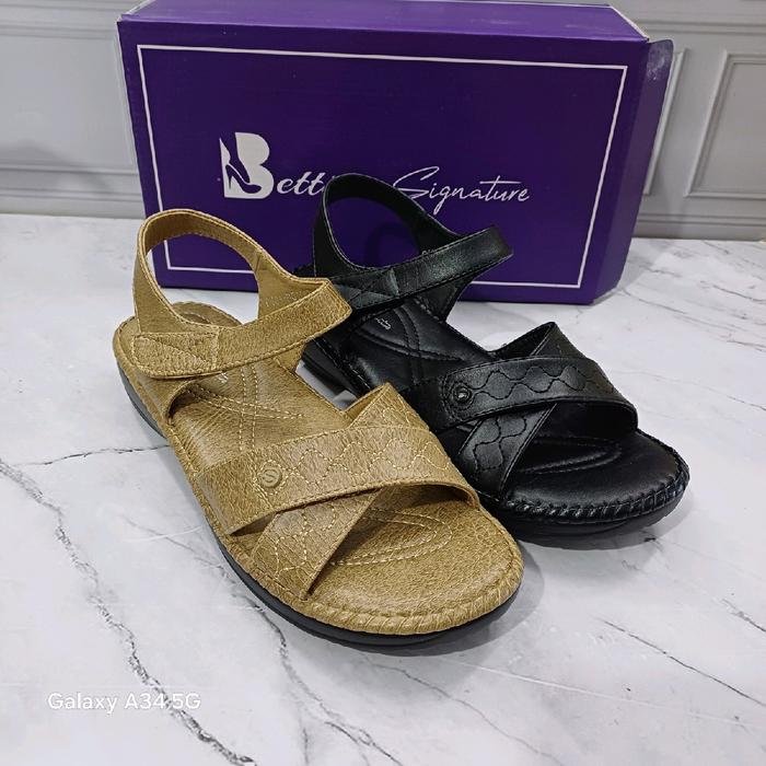 bs 1957 sandal tali import nyaman wanita bettina kekinian
