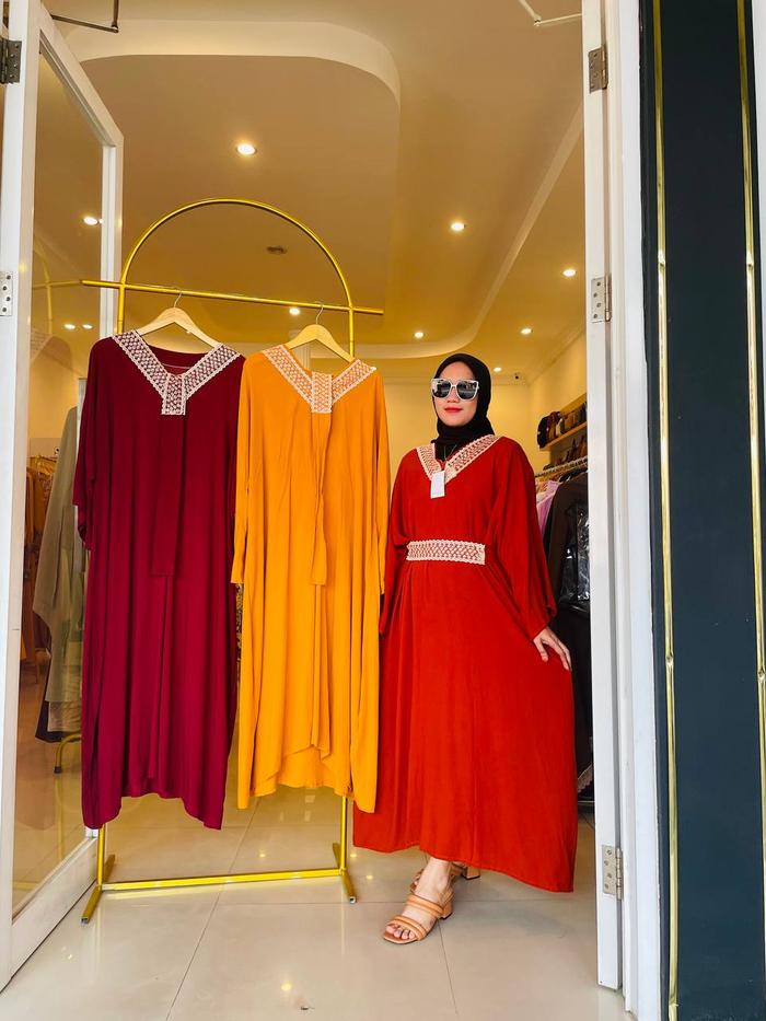 KAFTAN SAMIRA SUPER JUMBO BUSUI FREE BELT