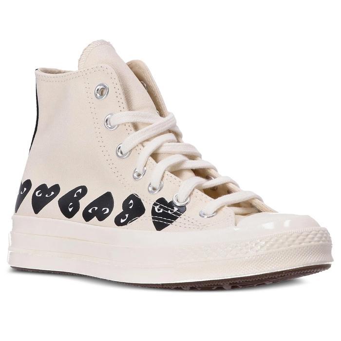 Converse CDG High Chuck 70 Multi Heart White sneakers