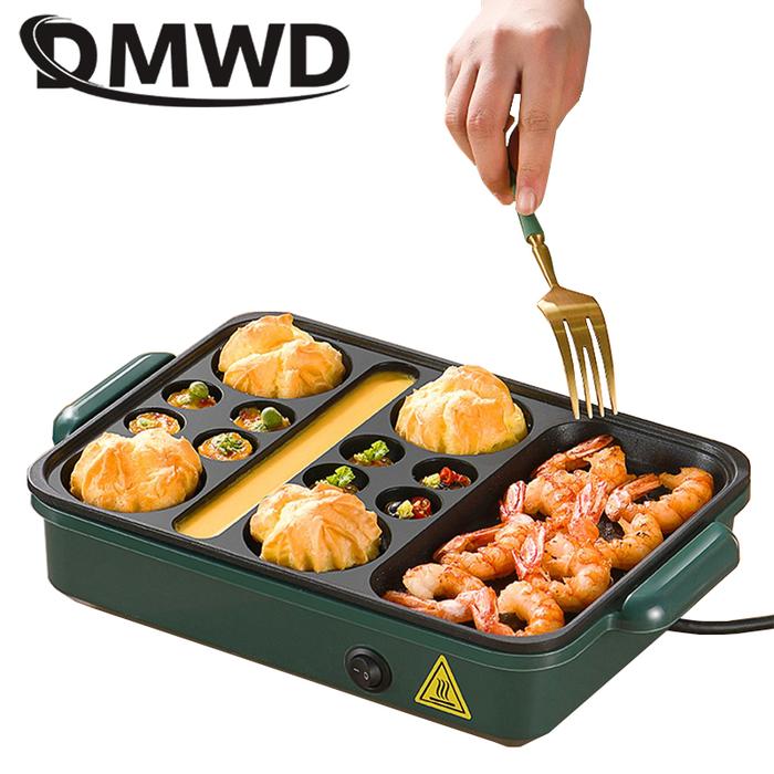 DMWD Electric Eggs Roasted Hamburger Machine Red Beans Cake Crepe