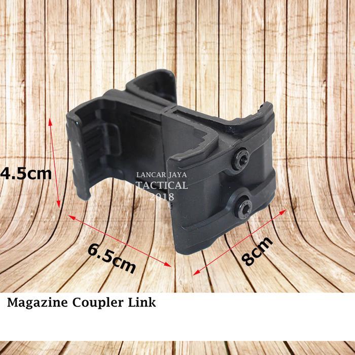 DUAL MAGAZINE COUPLER CONNECTOR M4 M16 AR15 AK47