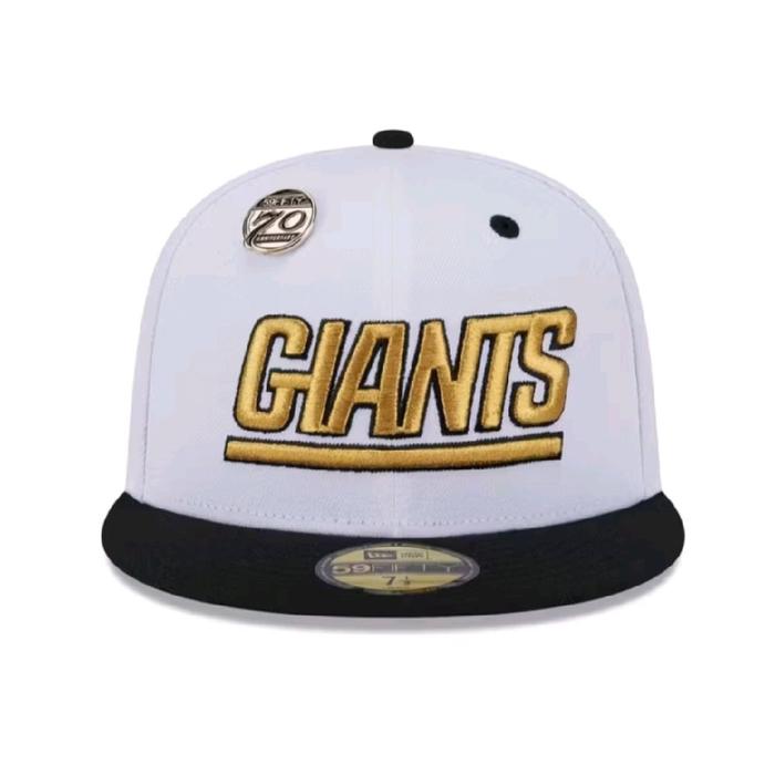 New Era Topi 59Fifty Fitted Cap Giants 70th Anniversary Putih Klasik Original 100% Made in Laos