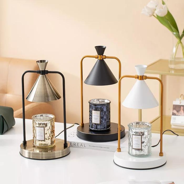 HoneyFly Lampu Lebur Kap Lampu Pemanas Aromaterapi GU10 Lampu Halogen