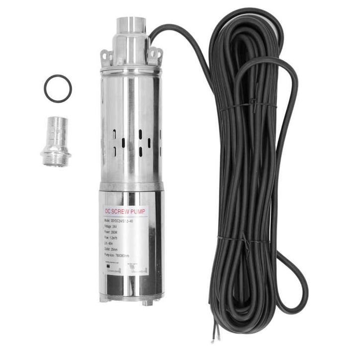 Solar DC Pump Solar Submersible Pump Rugged 24V 260W for Aquaculture