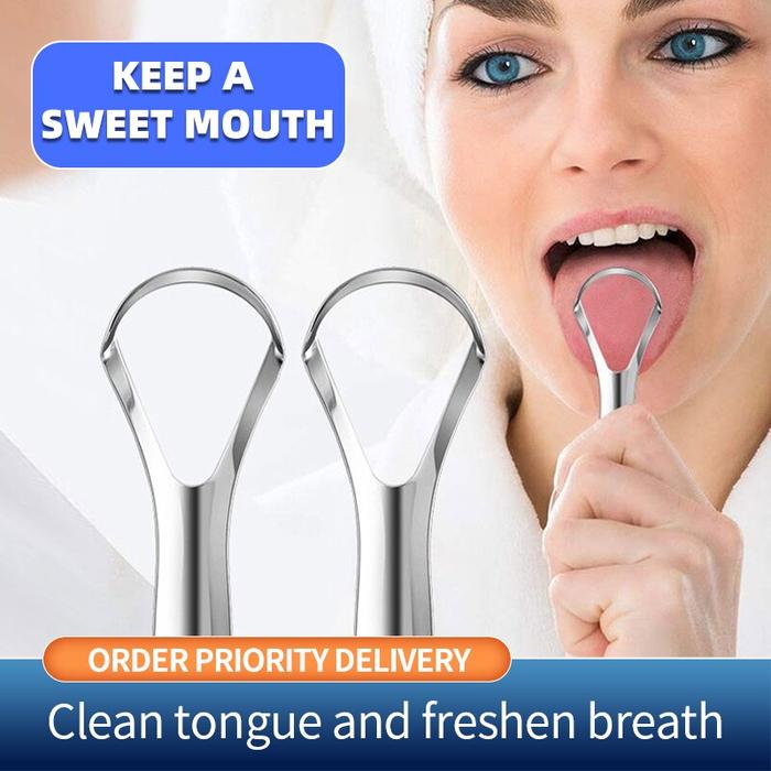 Adult Silicone Tongue Scraper Tongue Cleaner Remove Halitosis Tongue