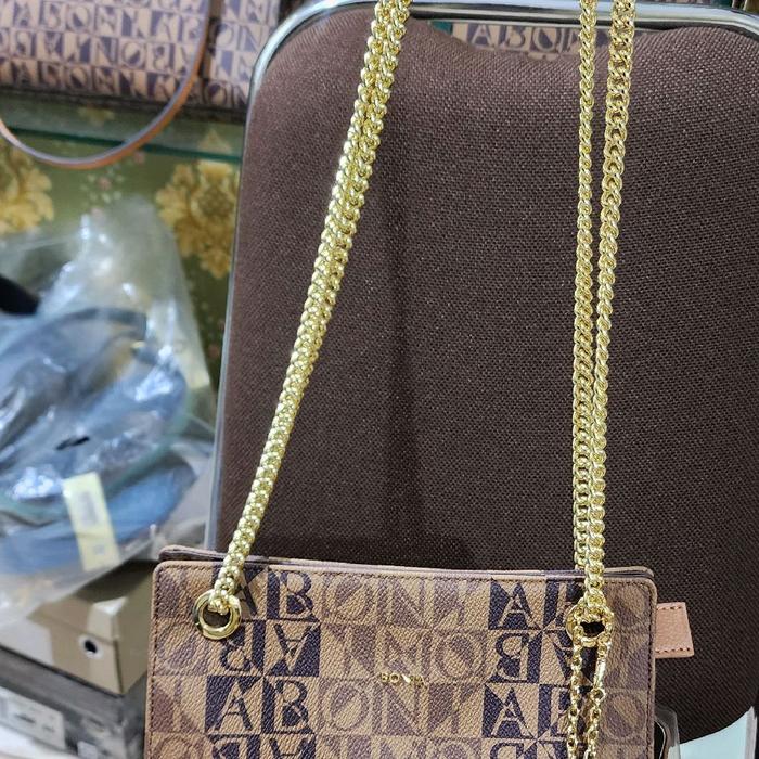 TAS BONIA ORIGINAL TOTEBAG MONOGRAM BLACK
