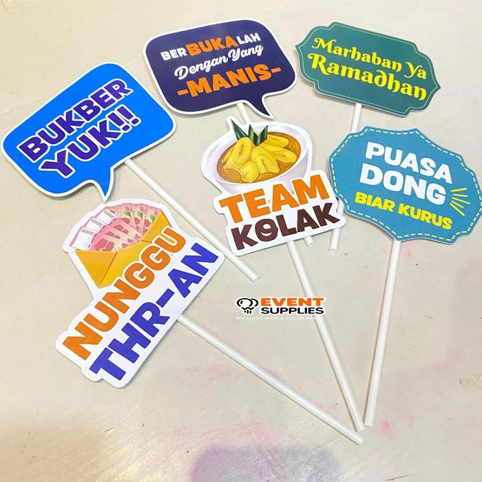 Safitiri [Bukan Custom] Aksesoris Ramadhan Photobooth /  Lebaran Idul Fitri Photobooth Hiasan Dekora