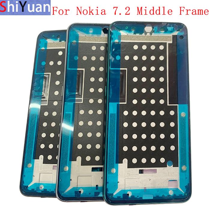 Housing Middle Frame LCD Bezel Plate Panel Chassis For Nokia 6.2 7.2