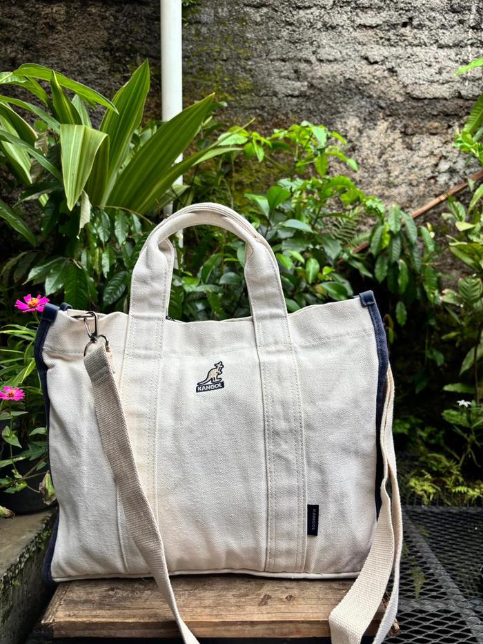 2 way Kangol Kanvas | Kangol Slingbag | Kangol Selempang | Kangol Totebag | Handbag Kangol | Totebag