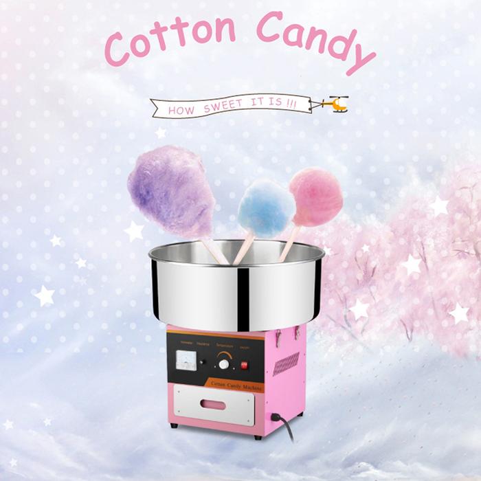 Electric Cotton Candy Machine Commercial Sugar Candy Floss Maker