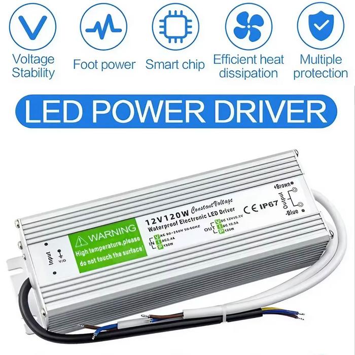 STONEGO IP67 Led Waterproof Switching Power Supply Driver 12V/24V20W60W DC LED Light Box Luminous Ch