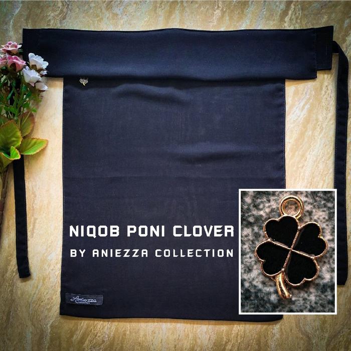 niqob poni clover aniezza collection temboro purdah cadar hijab