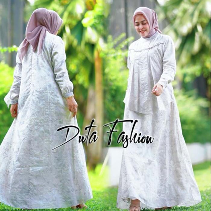 GAMIS DAN MIDI MARYAM FULL ORGANZA BORDIR PREMIUM BY MARYAM