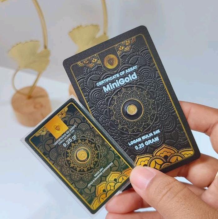 MINIGOLD 0.1 gram asli berseritifikat
