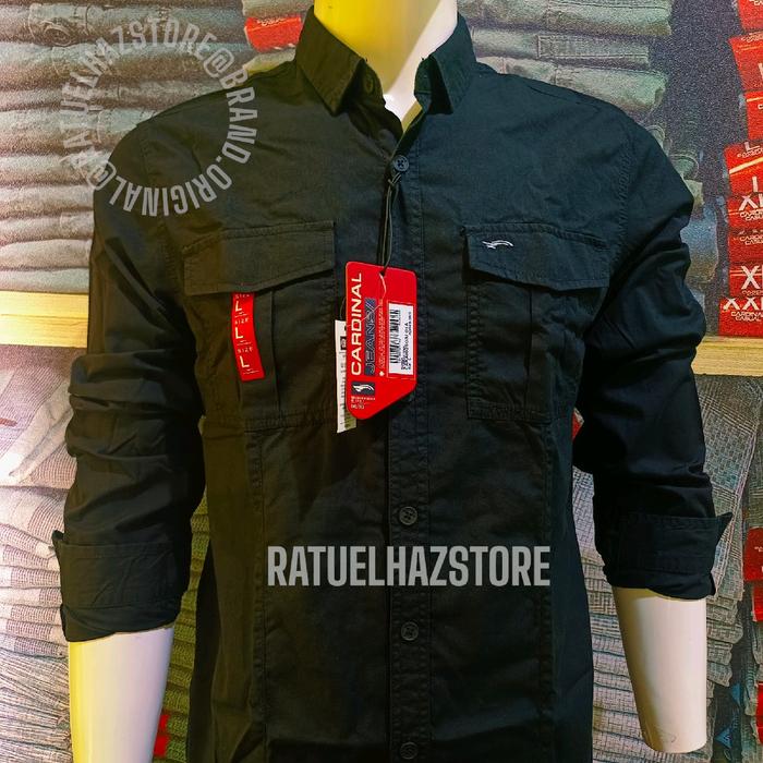 KEMEJA CARDINAL JEANS ORIGINAL BLACK