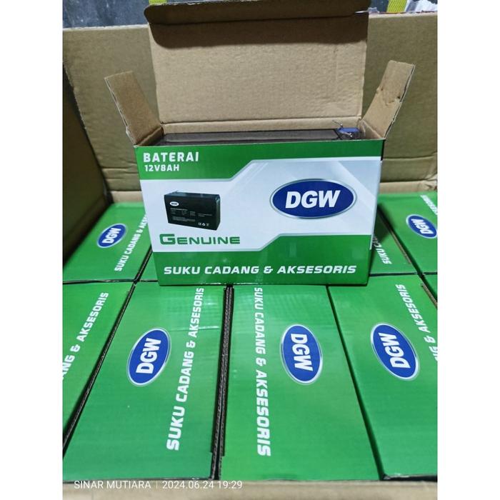 AKI, BATERAI,ACCU DGW ORIGINAL 12 VOLT 8AH