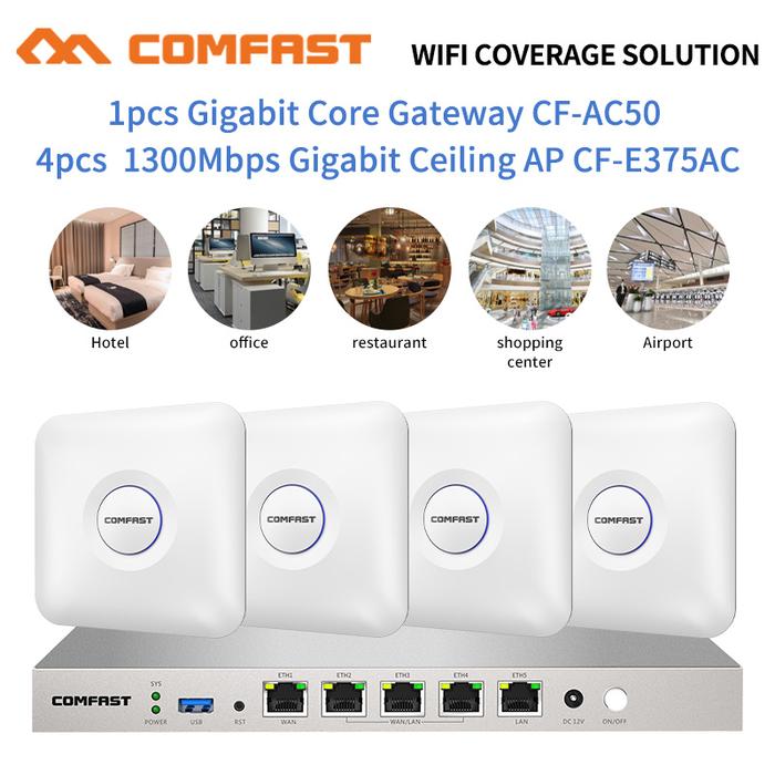 Home Wifi Seamless Roaming Solution 4pc 1200Mbps Gigabit Access Point