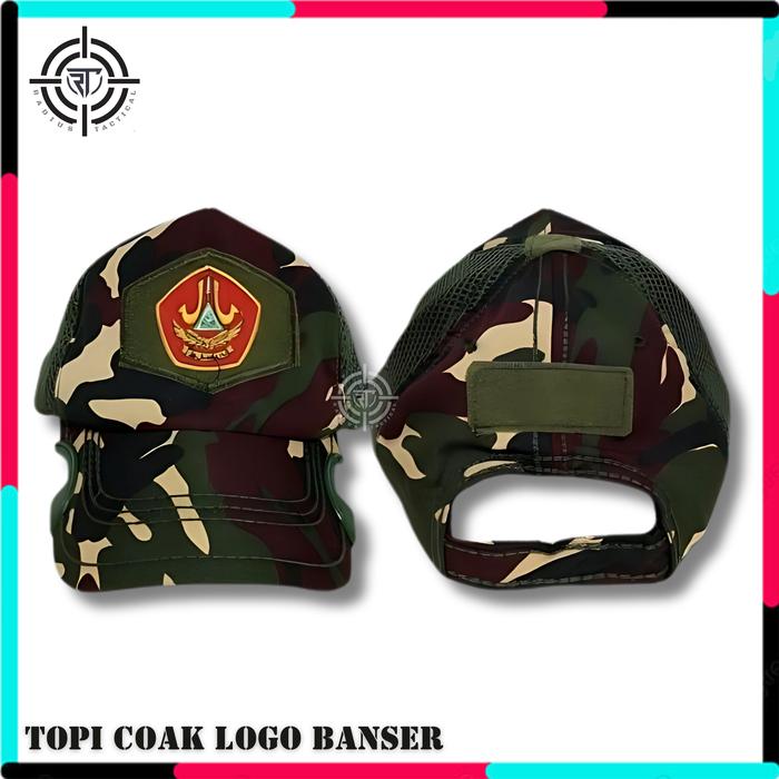 Topi coak tactical logo banser / topi banser / topi loreng banser / topi tactical coak banser cod