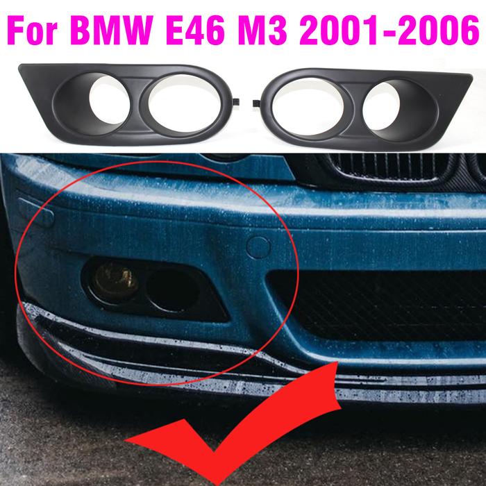 Lis kisi Bumper depan lampu kabut BMW E46 M3 2001-2006, Lis kisi