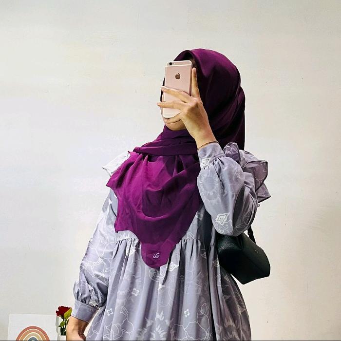 Jilbab Segiempat Rabbani Original - Hijab Rabbani - Hijab Ungu Cantik - PL - Diyu