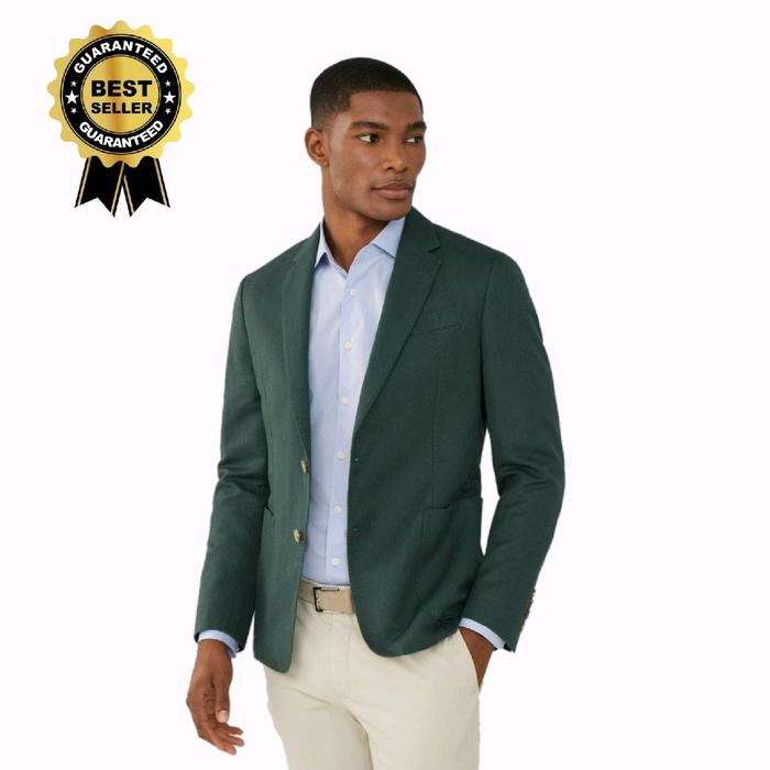 JAS  BLAZER PRIA WARNA HIJAU BOTOL | set jas pria warna hijau botol Slimfit