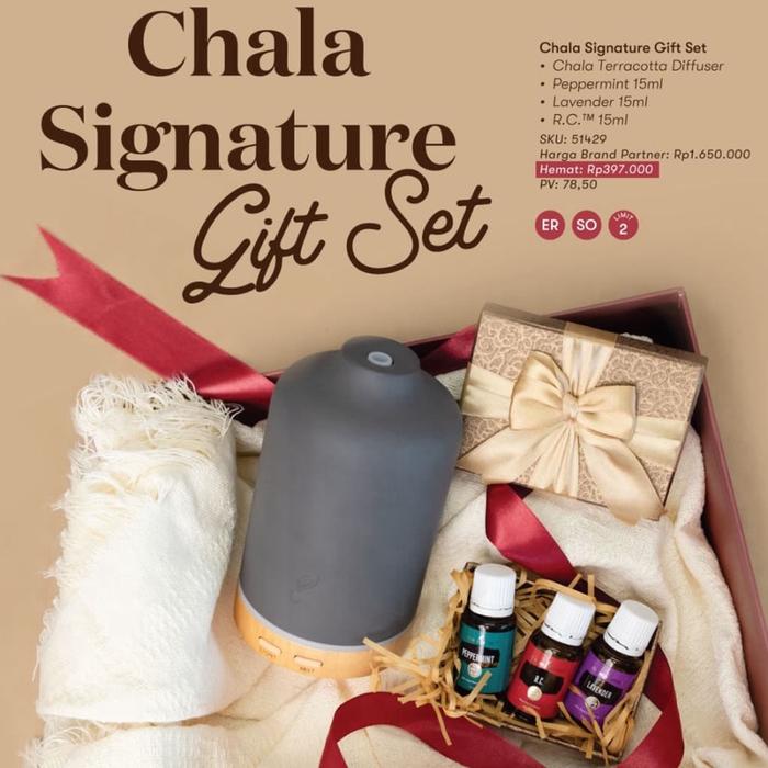 Gift Set !!!  Challa Diffuser Pepermint RC Lavender 15 ml Young Living