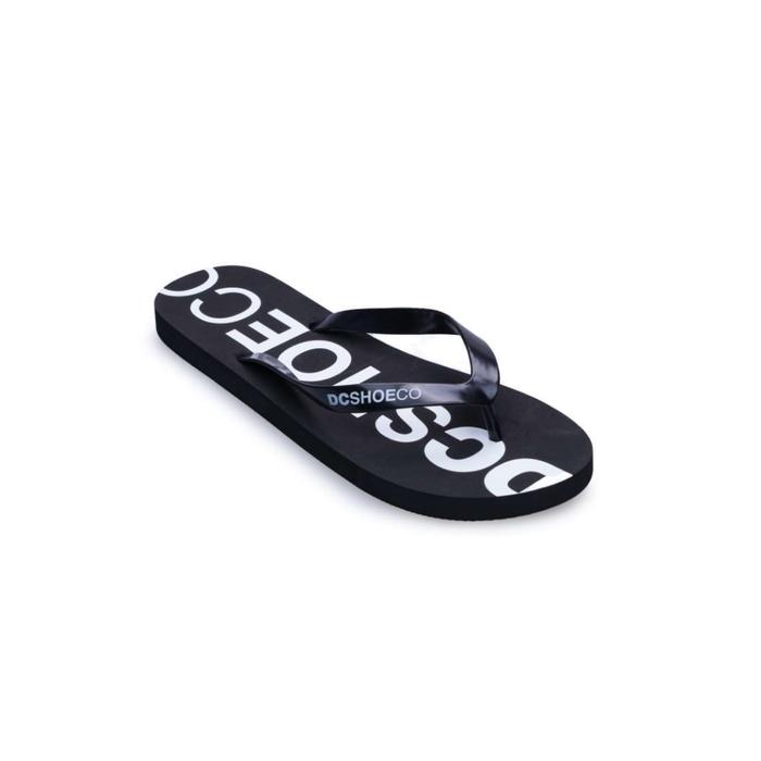 DC Shoes Sandal Jepit Pria Original 3PSDL Hitam Putih Desain Stylish & Modern Cocok untuk Sehari-har