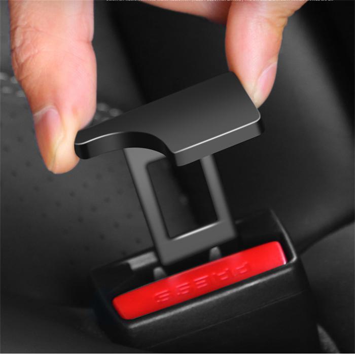 1Pcs Car Safety Seat Belt Lock Buckle Head Clip Universal Hidden
