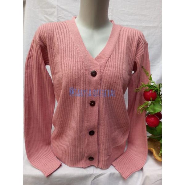 Cardigan  // Cardi Kancing Batok // Cardigan Rajut Kancing Batok
