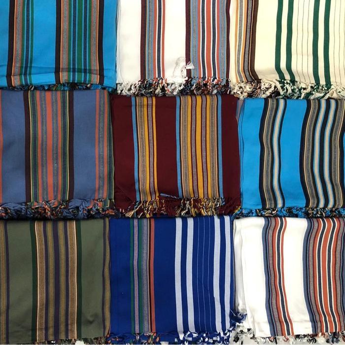 Sorban Rida Tenun Yaman Original Motif Salur Shawl Tarim Yaman Ori Terbaru !!!