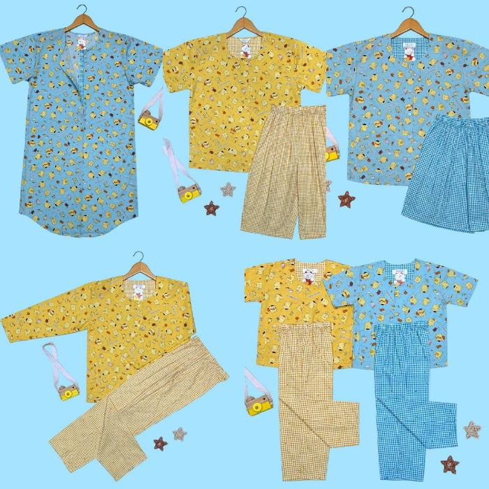 PIYAMA NIQTA / MOTIF POMPOMPURIN / PIYAMA COUPLE / PIYAMA ANAK / PIYAMA MOM