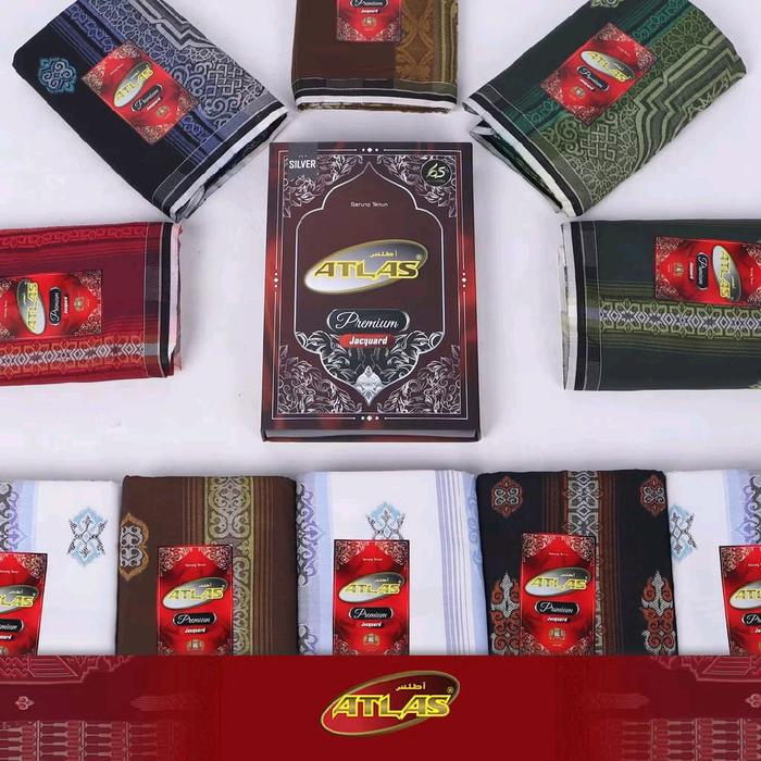 Atlas Sarung Atlas Idaman Kembang Dewasa Motif Batik Muslim Santri Pria Pekalongan Katun Kotak Lembu