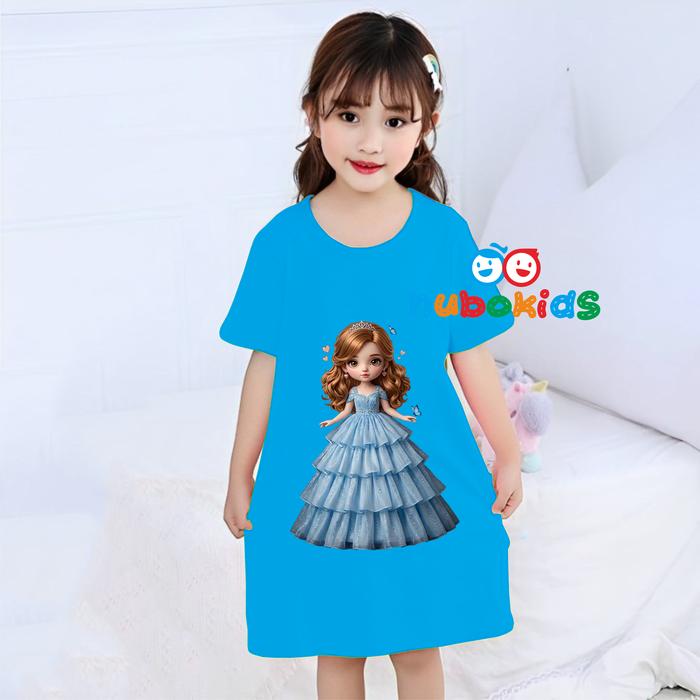 Nubo Kids Dress Anak Perempuan Gambar FULL karakter Mariposa
