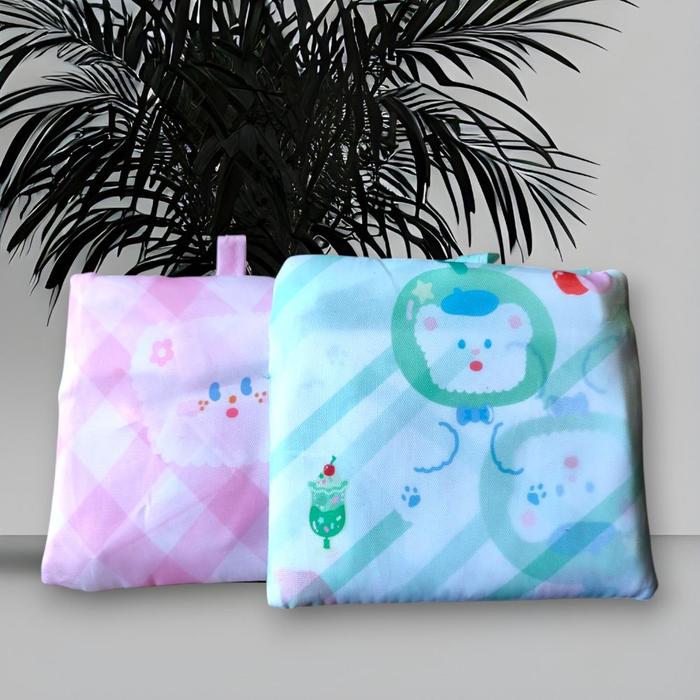 MINISO HOHO BEAR FOLDABLE SHOPPING BAG TAS BELANJA LIPAT SMALL